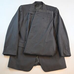 Fellini Uomo 40L 36x32 Gray Mens Jacket Pants Suit